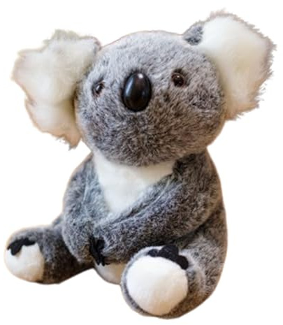 Xiyocadt Koala Kuscheltier, Koaly – Emotional Healing On Demand, Weicher Koala Plüschtier Spielzeug, Stofftier Koaly Plush Toy Plüschpuppe Kissen Für Stressabbau Geschenk Und Schlafhilfe (15cm,Grau)