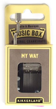 Kikkerland Piccolo Carillon a manovella con Melodia - Motivo Musicale: My Way