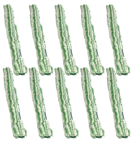 Unger MS450 Monsoon Plus StripWasher Heavy Duty Fiber Sleeve with Scrub Pad and Hook, 18 Length (Case of 10)