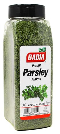 Badia Parsley Flakes, 3 oz – Fresh Aromatic Herb for Cooking, Garnishing & Seasoning