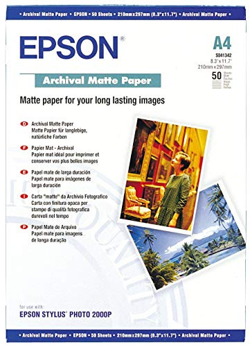 Epson C13S041342 - ARCHIVAL Matte Paper A4 50SH