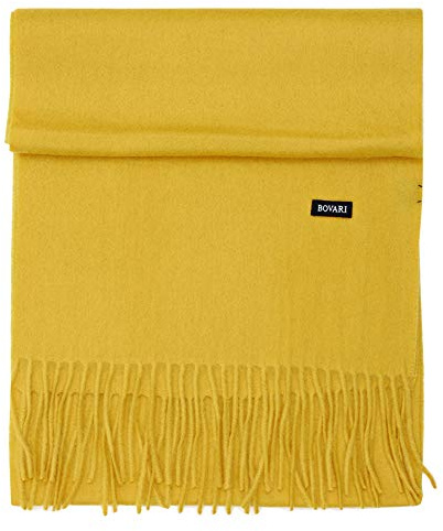 Bovari Kaschmir Schal Damen – 100% Kaschmir/Cashmere – Premium Qualität – klassisch/elegant/zeitlos - 180 x 31 cm - viele Farben