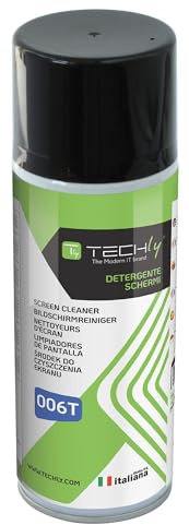 Techly 366211 Pulitore Schiumoso per Pulizia Schermi e Video Bianco