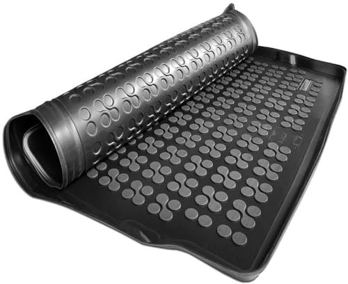 SMK Kofferraumwanne Kofferraummatte passt für Ford Tourneo Custom ab 2013 antirutschmatte Auto Kofferraum schutzmatte für alle Jahreszeiten, die vor Schmutz und Dreck schützt