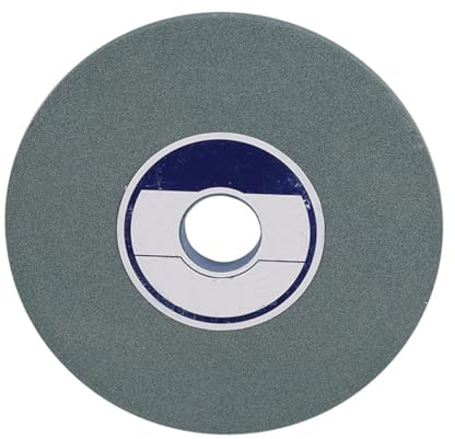 ETomey Mola da banco per trapano e smerigliatrice angolare in carburo di silicio verde, grana 80, apertura 20 mm, spessore 20 mm, diametro 125 mm