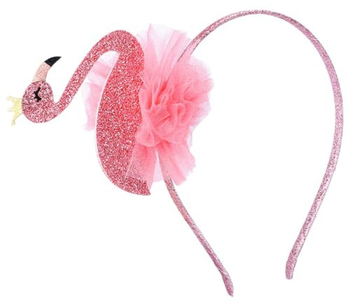 CALLARON Flamingo Haarreif Für Mädchen Sommer Deko Kopfband Für Hawaii Partys Süßes Kopfaccessoire Für Kostümpartys Geburtstagsfeiern Auftritte Einzigartiges Design Bequem Und