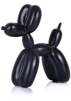 XIAOMAGG Palloncino nero a forma di cane, palloncino a forma di cane, decorazione per mensole, decorazione per la casa, camera da letto, moderna