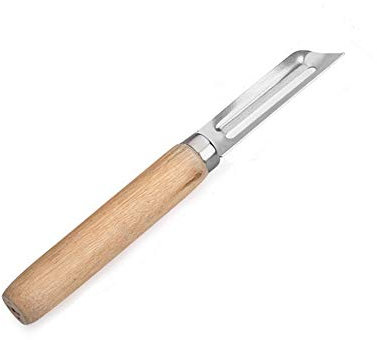MQPALZKD Stainless Steel Peeler for Tomato Pear Vegetable Potato Peeler Wooden Handle for Potato Peeler Fruit Peeler