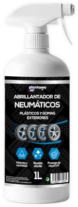 PLANTAWA Abrillantador de Neumáticos 1L | Recuperador de Plásticos y Gomas Coche | Hidratador y Restaurador de Plásticos | Brillo y Protección Duradera para Coche y Moto