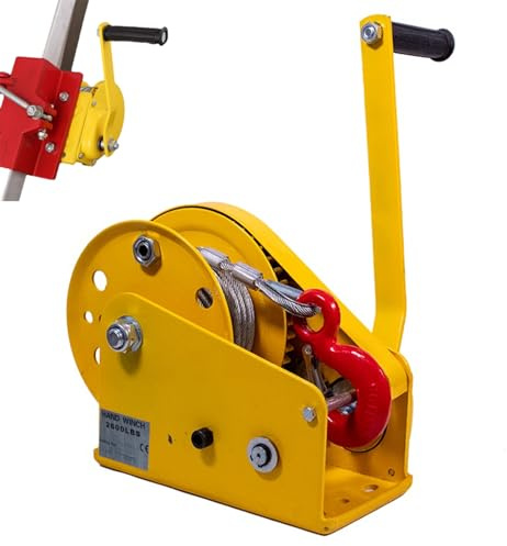 Aocay Cabrestante Manual Pequeño, 1200lbs/2600lbs(2600lbs,5m)