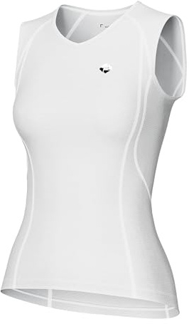 KUTOOK Maillot de Cyclisme Femme sans Manche Gilet Velo Rapide Séchage Respirant Haut Fonctionnel avec Motifs Réfléchissants Été V612
