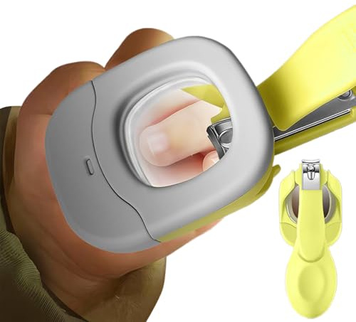 Nagelknipser für Babys, Nagelknipser für Kinder, mit Lupe und LED-Licht, präzise Fußnägel für die tägliche Hygiene, Zuhause, Kindergarten und Reisen