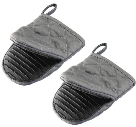 Westmark Ofenhandschuhe Mini – Kleine Ofenhandschuhe für sicheres Arbeiten an Herd und Backofen, Küchenhandschuhe mit Hitzeschutz bis 250°C – 2 Stück