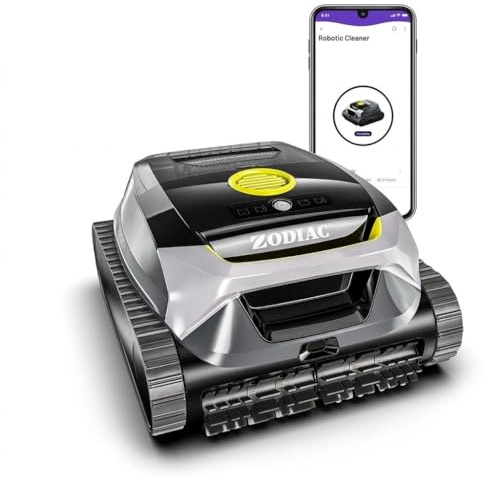 Zodiac Freedom Lite WR000703 - Robot per piscina senza fili con batteria al litio. Pulizia del pavimento, pareti e linea dell'acqua. Doppia filtrazione Durante cicli fino a 3 ore per carica