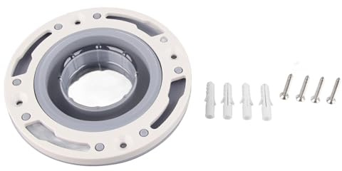 Kit riparazione flangia WC per tubi 3 4 5 pollici, silicone e ABS, facile installazione