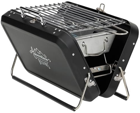 Gentleman's Hardware Barbecue en Forme de Valise Noir