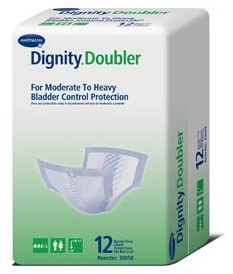 Dignity Doubler Bladder Control Booster Pads - Disposable, Unisex, Moderate to Heavy Absorbency - One Size Fits Most, 13 in x 24 in, 12 Count, 6 Packs, 72 Total