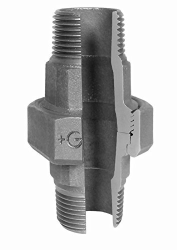 Georg Fischer +GF+ Temperguss Fitting, Verzinkt, NR. 336, 11/4 Verschraubung, Flach Dichtend