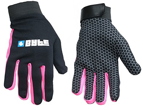 BYTE SKIN FIT HOCKEY GLOVES BLACK PINK (MEDIUM)