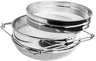 Edelstahl Honigsieb Doppelsieb Fliter Bienenzucht Ausrüstung Werkzeuge