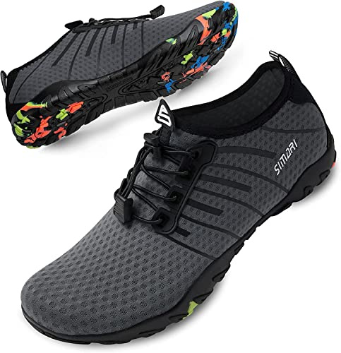 SIMARI WP001 Wasserschuhe für Damen und Herren, schnelltrocknend, für Barfuß, Tauchen, Schwimmen, Surfen, Aqua, Wandern, Strand, Yoga, WP001, 216 Lila