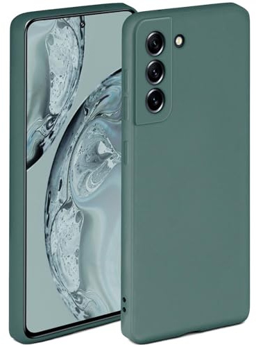 ONEFLOW Soft Case für Samsung Galaxy S21 FE 5G Hülle aus Silikon mit Kameraschutz, Silikonhülle mit erhöhtem Schutz fürs Display, Backcover Schutzhülle, weiche Handyhülle, Petrol