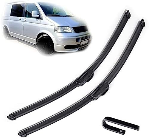 2 Teile/Satz Front Scheibenwischer für VW Transporter Multivan T5 2006 2007 2008 2009 2010 2011 2012 2013 24+24,Autofenster vorne Windschutzscheibe Scheibenwischerblätter Set Kit