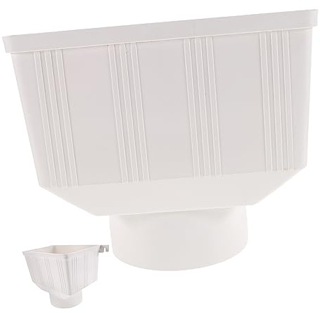 Veemoon Adattatore per Grondaia Pvc Imbuto Antilessamento per Deviazione Acqua Piovana, Accessorio per Raccolta Barile Pluviale, Resistente e Facile da Installare per Sistemi di Drenaggio