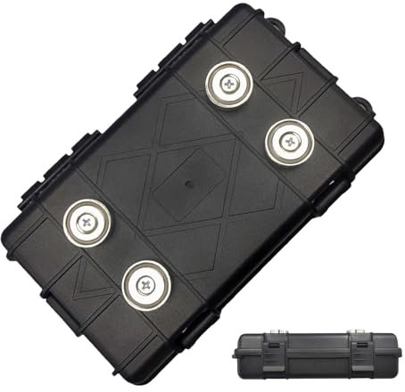 Versteckter Schlüsselhalter – Magnetischer Safe Box Schlüssel Magnetbox Wasserdicht Magnetischer Schlüsselverstecker Mehrzweck-Schlüsselbox mit Polsterung | Feuchtigkeitsfester tragbarer