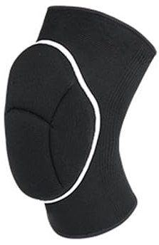 HEUchuan Knee Protectors 1 Piece Of Sports Compression Elastic Knee Pads Thickened Sponge Knee Pads Support For Dance Training,Running,Yoga Fitness(Black 01,M)