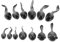 BCOATH 13Pcs Miniature Tadpole Figurines Tiny Animal Models for Micro Landscape Bonsai Decor Creative Simulation Design for Indoor Outdoor Garden Aquarium Decoration