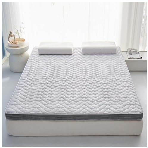 Memoryschaum-Matratze, 25,4 cm dicke Latex-Matratze, Kokosnusspalme, 3D-Design, faltbare Matratze für Studentenwohnheim, fest und bequem (B 100 x 200 cm)