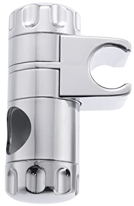 Cabilock Verstellbare Duschkopfhalterung aus Abs für 25mm Duschstange Ergonomisches Design und Langlebige Handbrausehalterung für Badezimmerzubehör