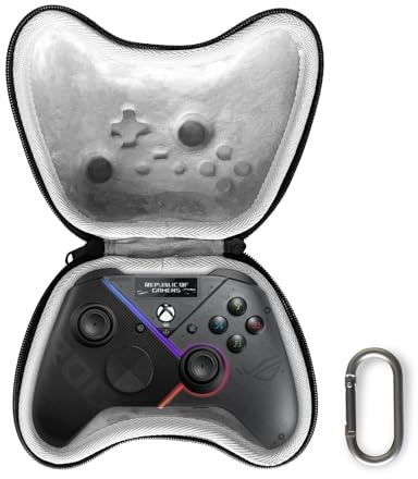 Tiswell Hard Gaming Controller Case for ASUS ROG Raikiri Pro, Compatible with Xbox Series X/S Wireless Controller Travel Protective Cover Storage Case Carrying Bag,Black