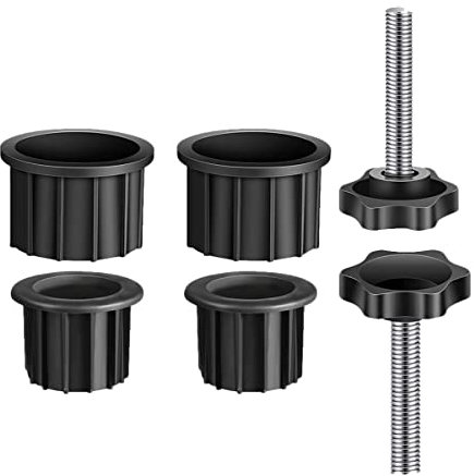 VINTORKY 2ensembles Bouchons pour Base De Parasol avec Vis De Rechange pour Support De Parasol Compatible avec Supports De Terrasse Jardin