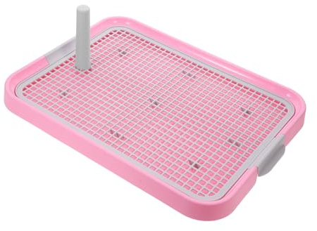 SUPVOX Indoor Dog Toilet Pet Potty Tray Anti-Slip Breathable Plastic Grid Design 18.89X14.17X1.37In for Home Use