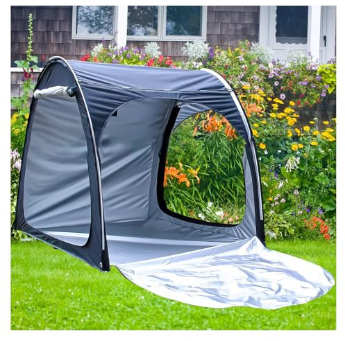 Bike Tent Outdoor Storage Waterproof Can Be Spliced Storage Sheds for 2/3/4/5 Bikes Portable Storage Shed,Black