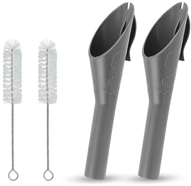 4 PCS Fuel Funnel for Car, Fuel Funnel & Car Funnel Set with 2 Funnels + 2 Cleaning Brushes, Portable Funnel for Car Gas Diesel Oil Transferfor 1782177 1833948 2050651 2094164
