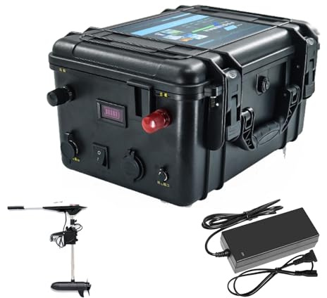 HJGHY ,12v,150Ah, 12V 60Ah 80Ah 120Ah 150Ah Outdoor-Bootsantriebsbatterie; 24V 60Ah 100Ah 150Ah 200Ah Lithium-Batterie als Ersatz für Angelbootmotoren