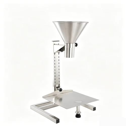 LeTkingok Imbuto a Bocca Larga in Acciaio Inox da 8 cm con Supporto, Dispenser Antiolio per Sacchetti Sottovuoto e Confezionamento Alimentare