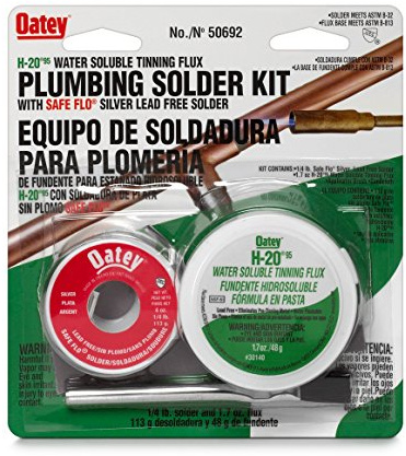 Oatey 50692 Safe-Flo/H-2095 Carded Flux Solder Kit, 1 oz.