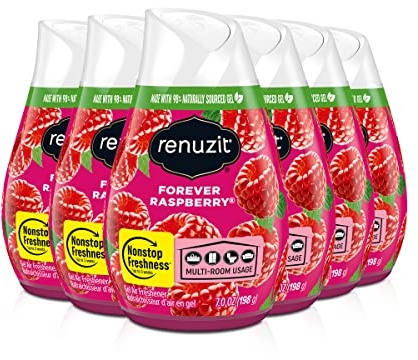 Renuzit Adjustable Air Freshener Gel, Forever Raspberry, 7 Ounces (6 Count)