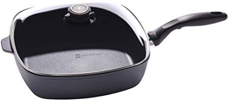 Swiss Diamond Padella Quadrata 28cm con Coperchio in Vetro - AntiAderente 66283