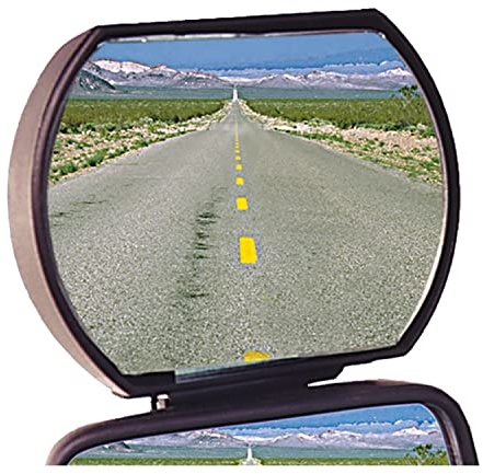 Berger Herkules Large Caravan Spiegel - Toter-Winkel-Spiegel - Blind Spot Elimination - Außenspiegel für Fahrzeuge - Schwarz - Glas - Universal Mount - 15 x 11 x 7 cm