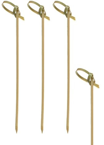 Papstar | 250 Bacchette “Knot”, Dimensioni 18 cm, Materiale Bamboo, 250 Bacchette x 6 Confezioni