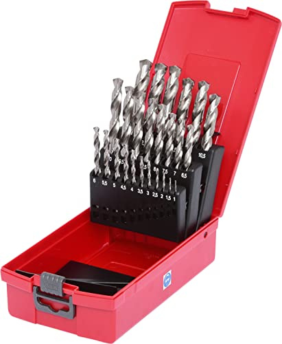 KS Tools 330.2623 HSS-G Spiralbohrer-Satz, Kunststoffkassette, 25-tlg. 1-13mm