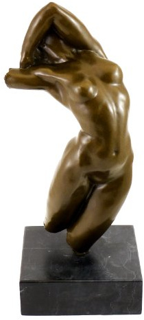 Torso der Adele (1882) - Auguste Rodin - Bronzeplastik - Skulptur - Bronzefigur - Kunst Figur - Akt Dekoration - Nude
