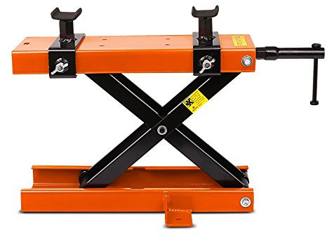 Caballete Elevador Tijera Moto ConStands Gato Lift Mini Compatible para Moto Custom Classic Naranja CB58622