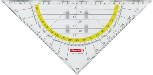Brunnen 10 x Geometrie-Dreieck 16cm klar