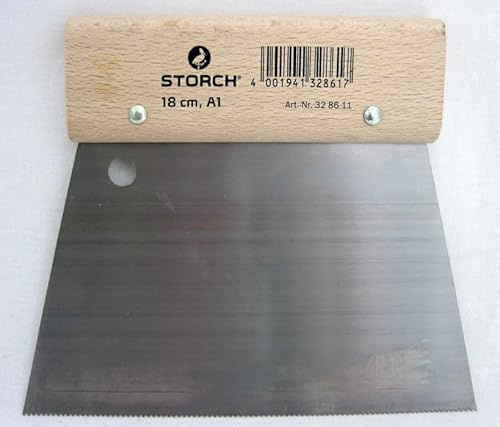 Trapez-Zahnspachtel Kleber-Spachtel 18 cm A1